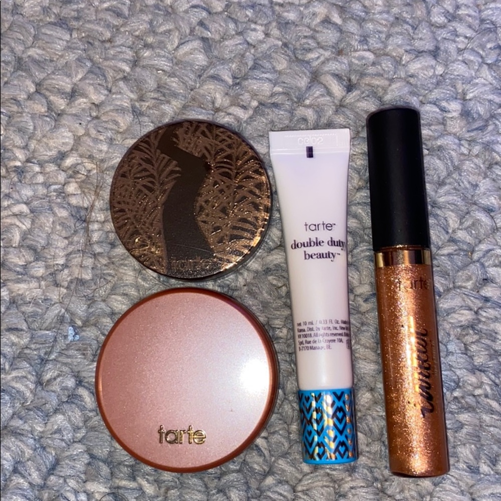 Tarte minis. Blush, setting powder, primer, gloss